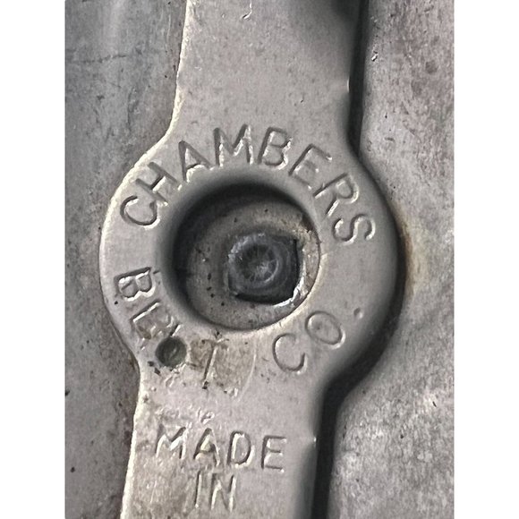 Vintage Silver tone Chambers Belt buckle Saddle Southwestern Cowboy USA - Picture 4 of 4